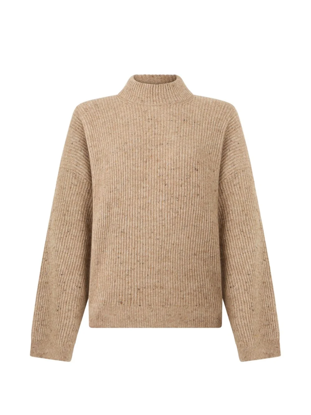 ribbed-knit mock-neck sweater - 1