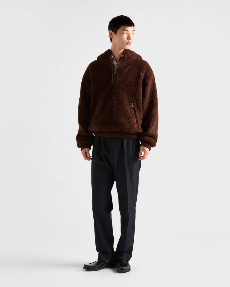 Prada Wool blend hoodie outlook