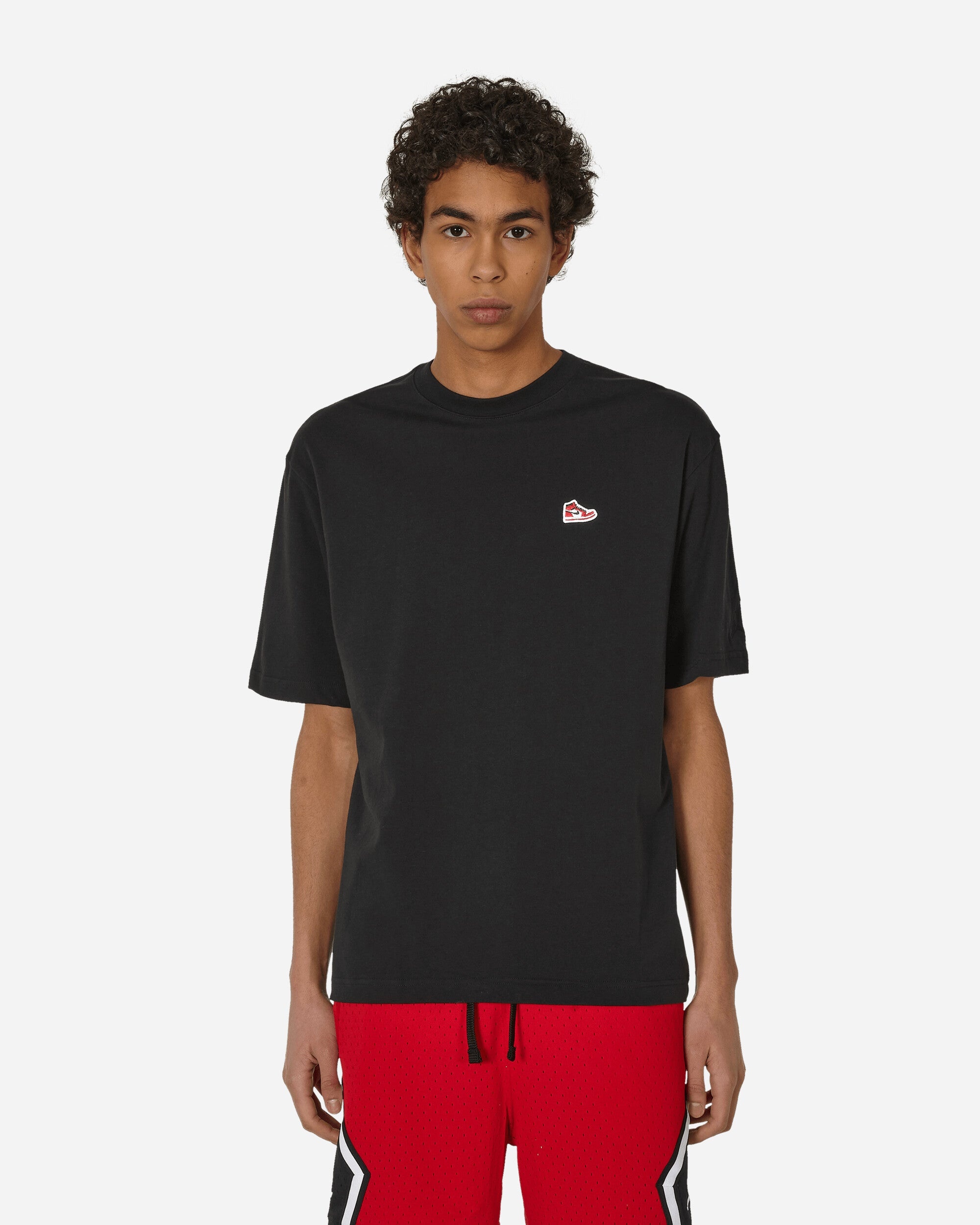 Jordan Sneaker Patch T-Shirt Black | slamjam | REVERSIBLE