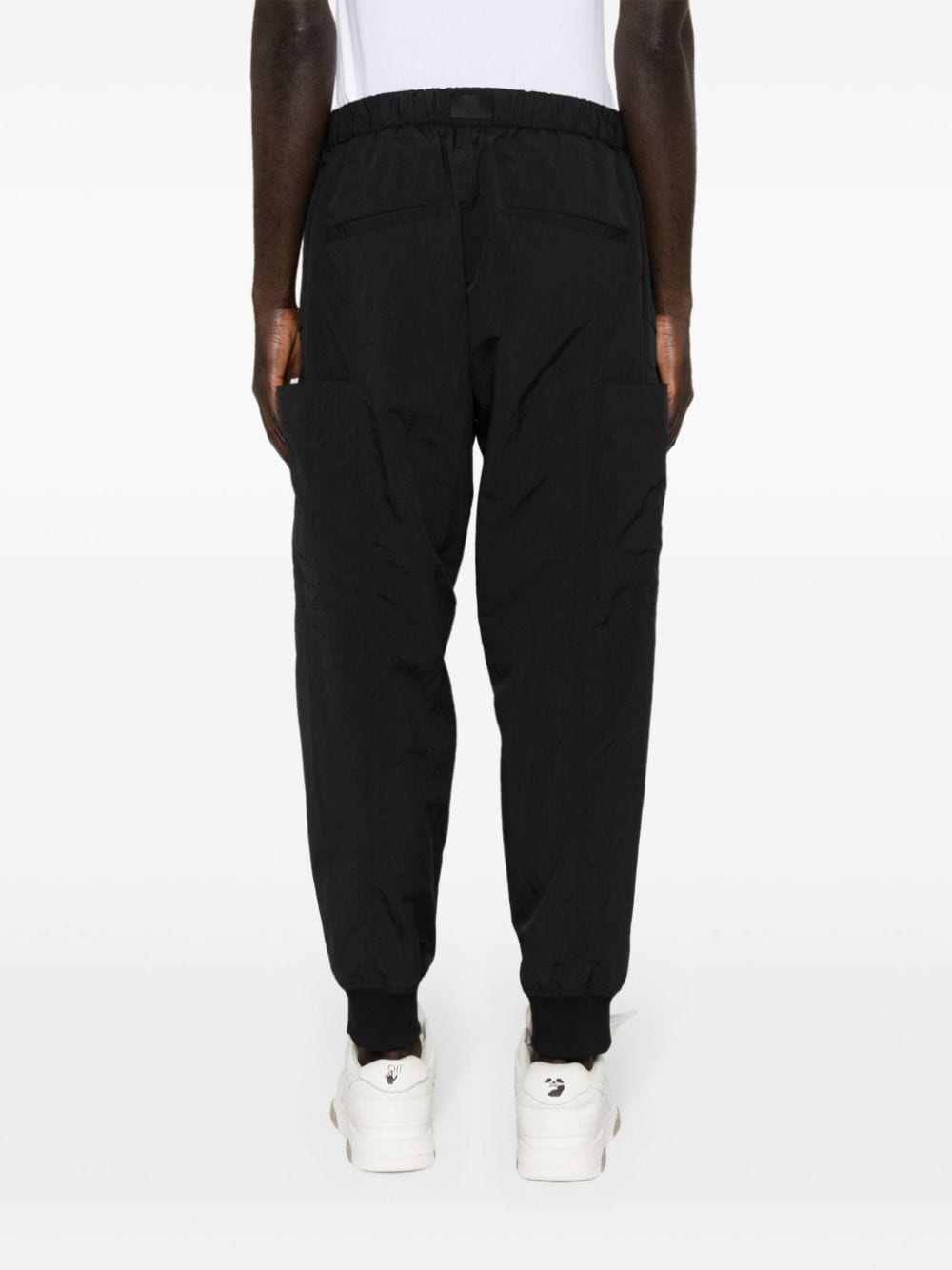 crinkled track pants - 5