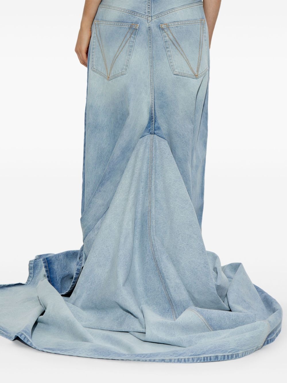 skirt-attached jeans - 4