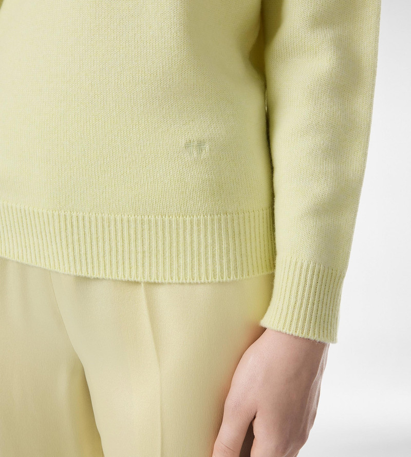 TOM FORD CASHMERE OFF THE SHOULDER V-NECK KNIT outlook