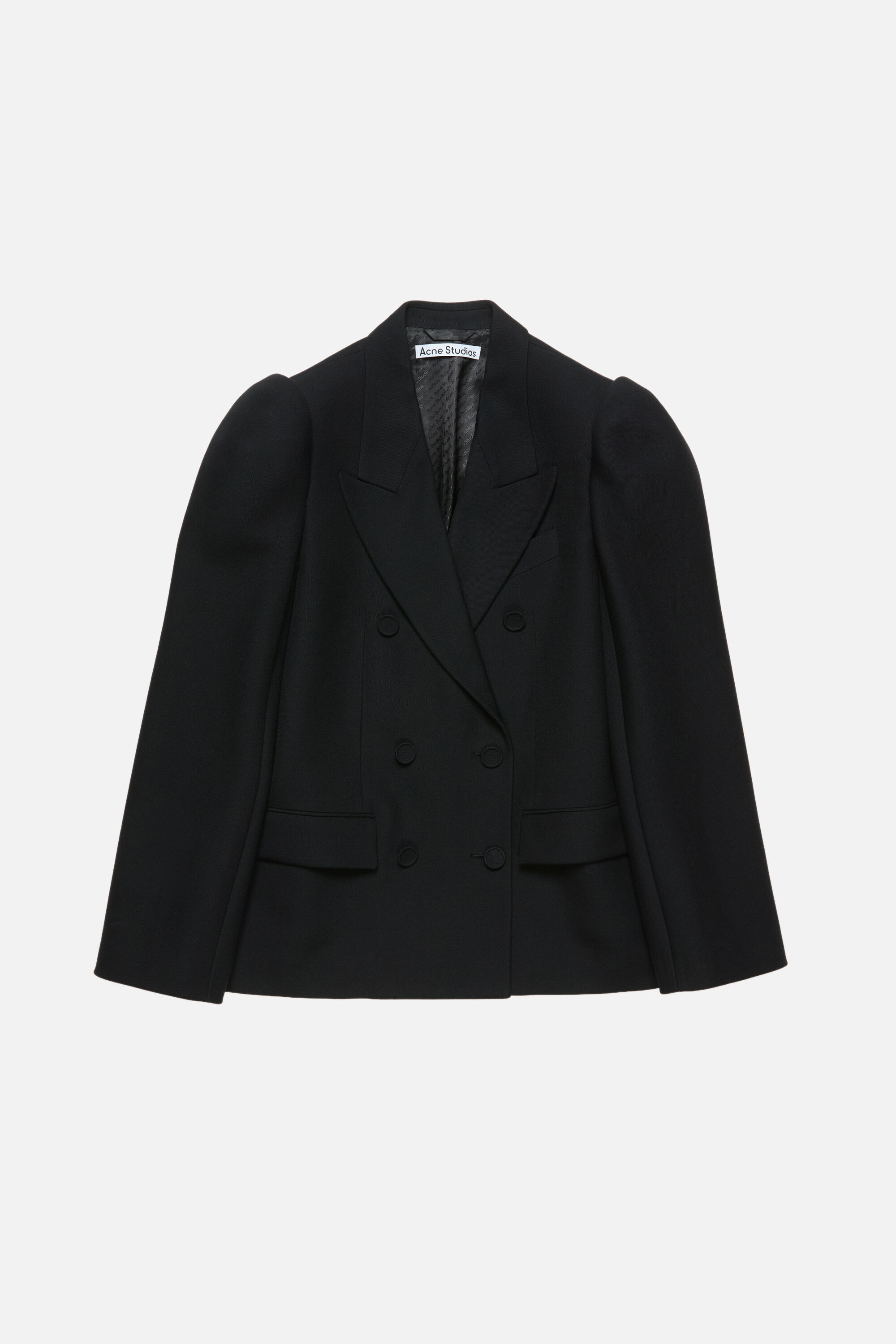Double-breasted suit jacket - Black - 5