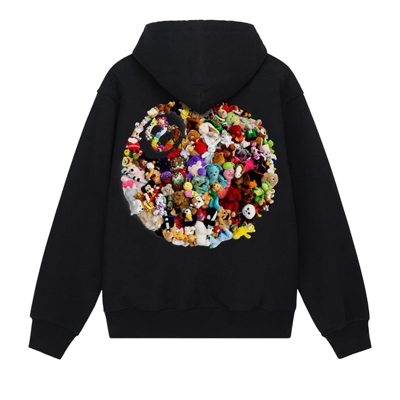 Stüssy Stussy Plush Hoodie 'Black' outlook