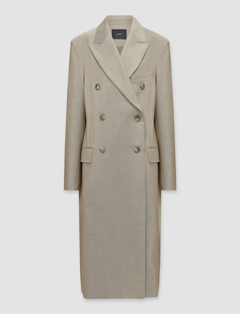 Fluid Wool Melange Cornwall Coat 1