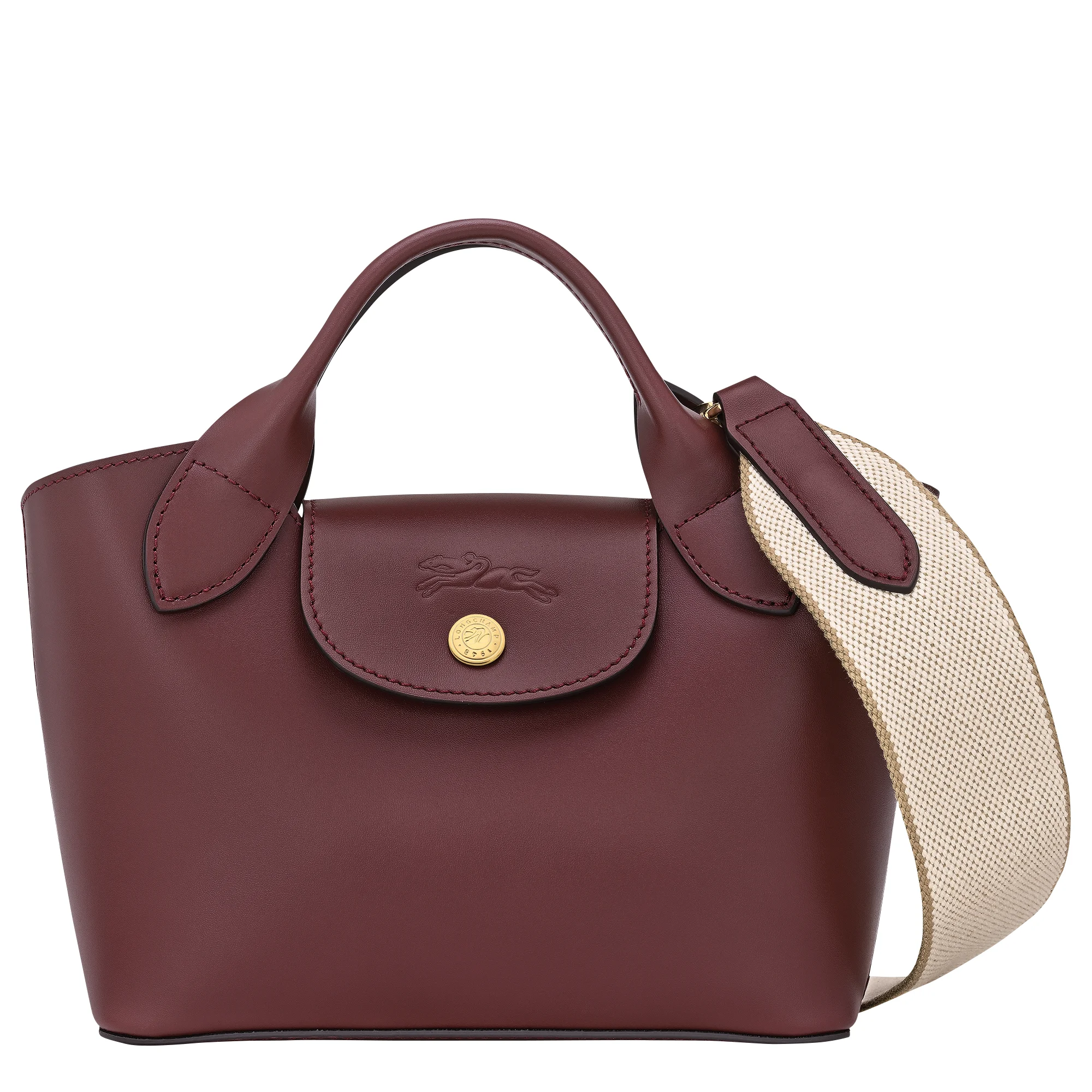 Épure XS Tote bag Burgundy - Leather - 1