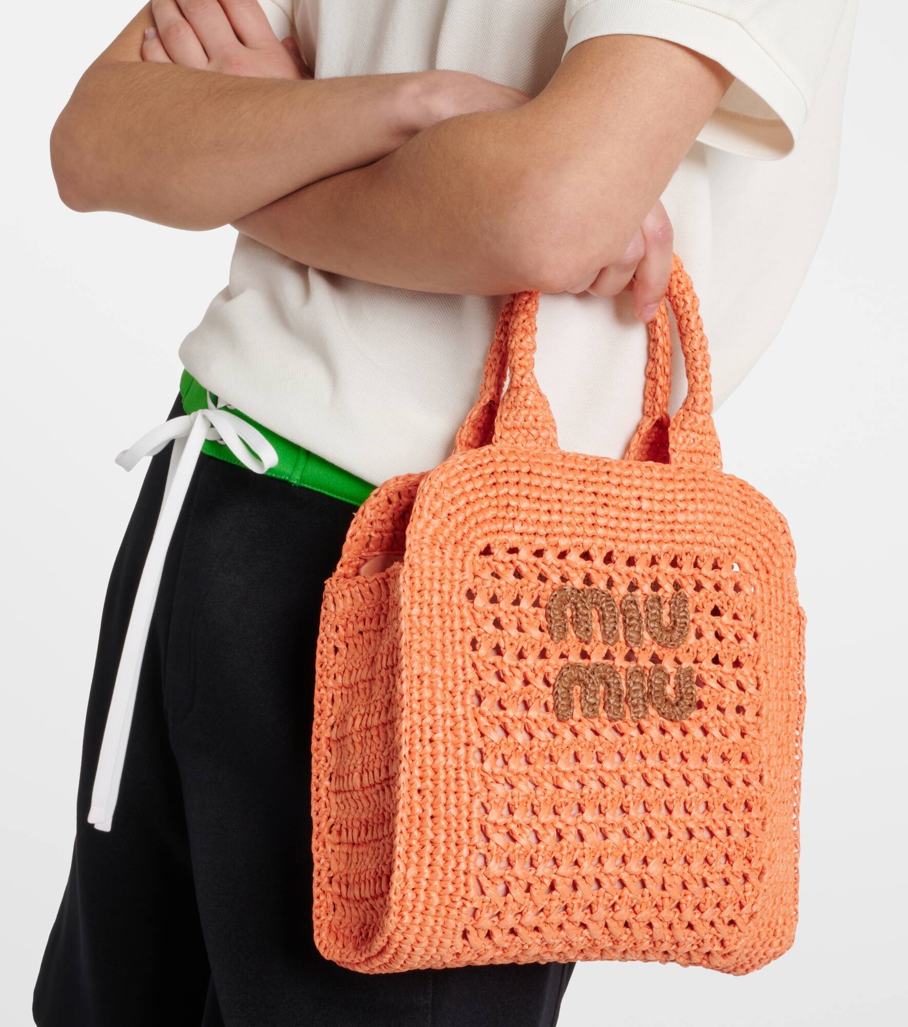 Small raffia tote bag - 2