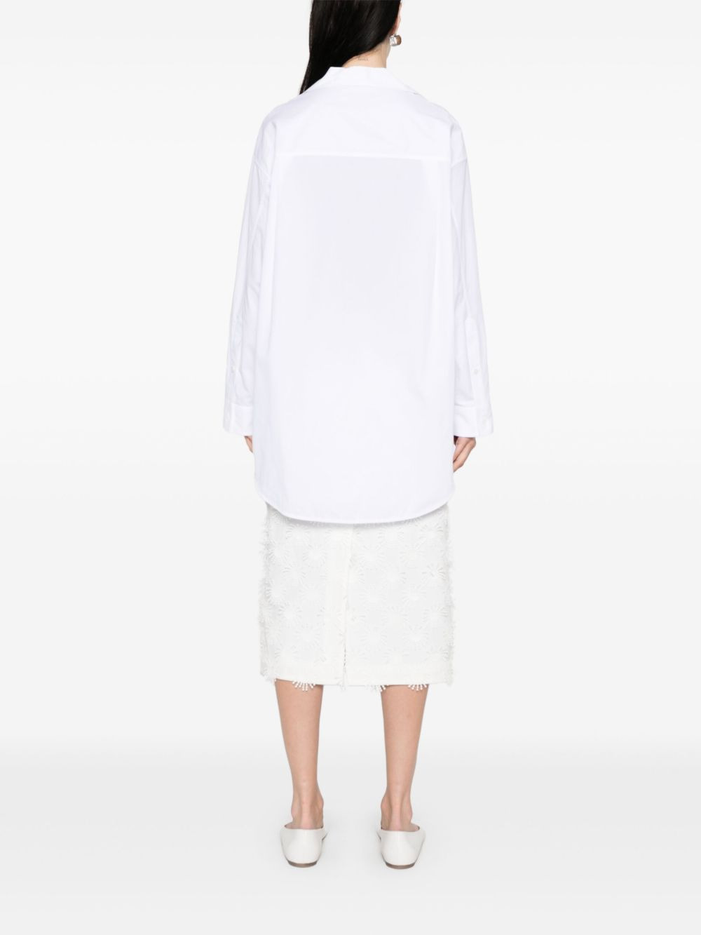logo-embellished shirt - 4