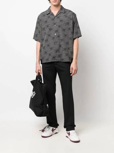 UNDERCOVER rose-print short-sleeved shirt outlook