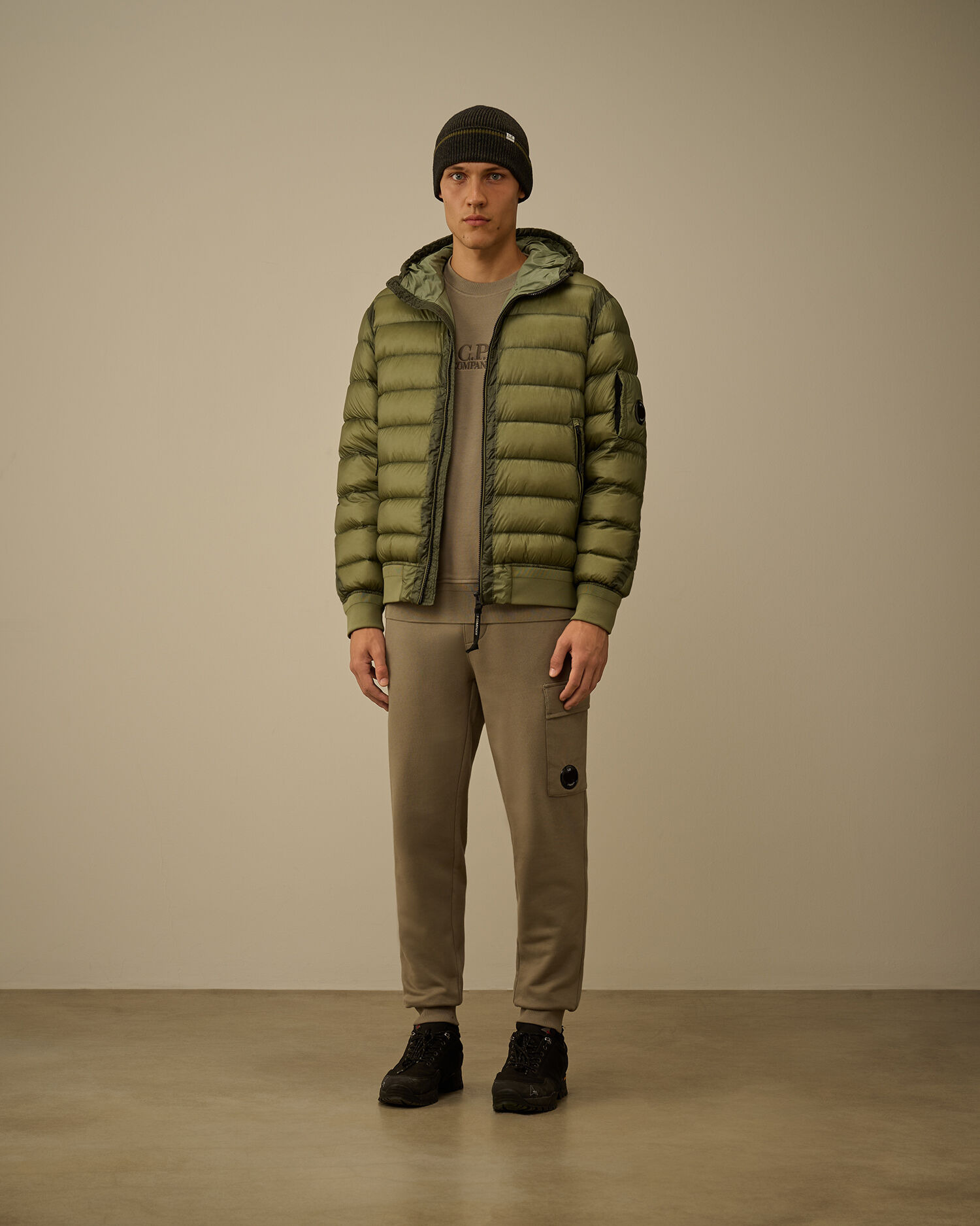 Diagonal Raised Fleece Lens Sweatpants - 2