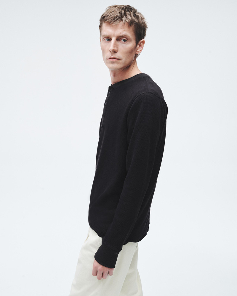 rag & bone Lightweight Waffle Henley outlook