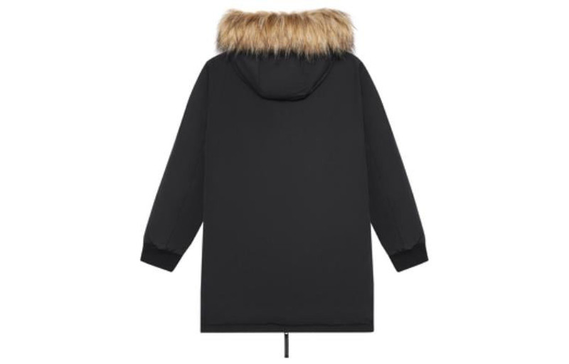 New Balance New Balance Fur Collar Warm Windproof Jacket 'Black Brown' AMJ23371-BK outlook