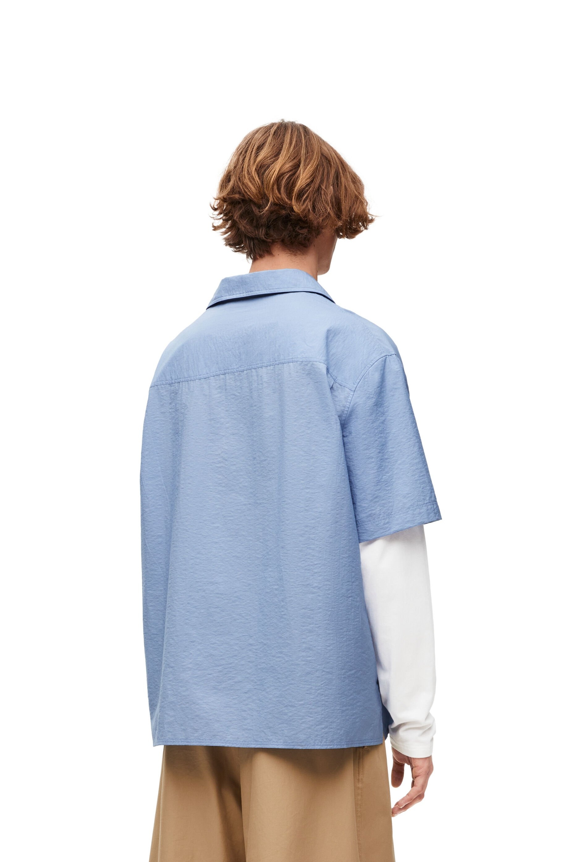 Trompe l'oeil shirt in cotton blend - 4