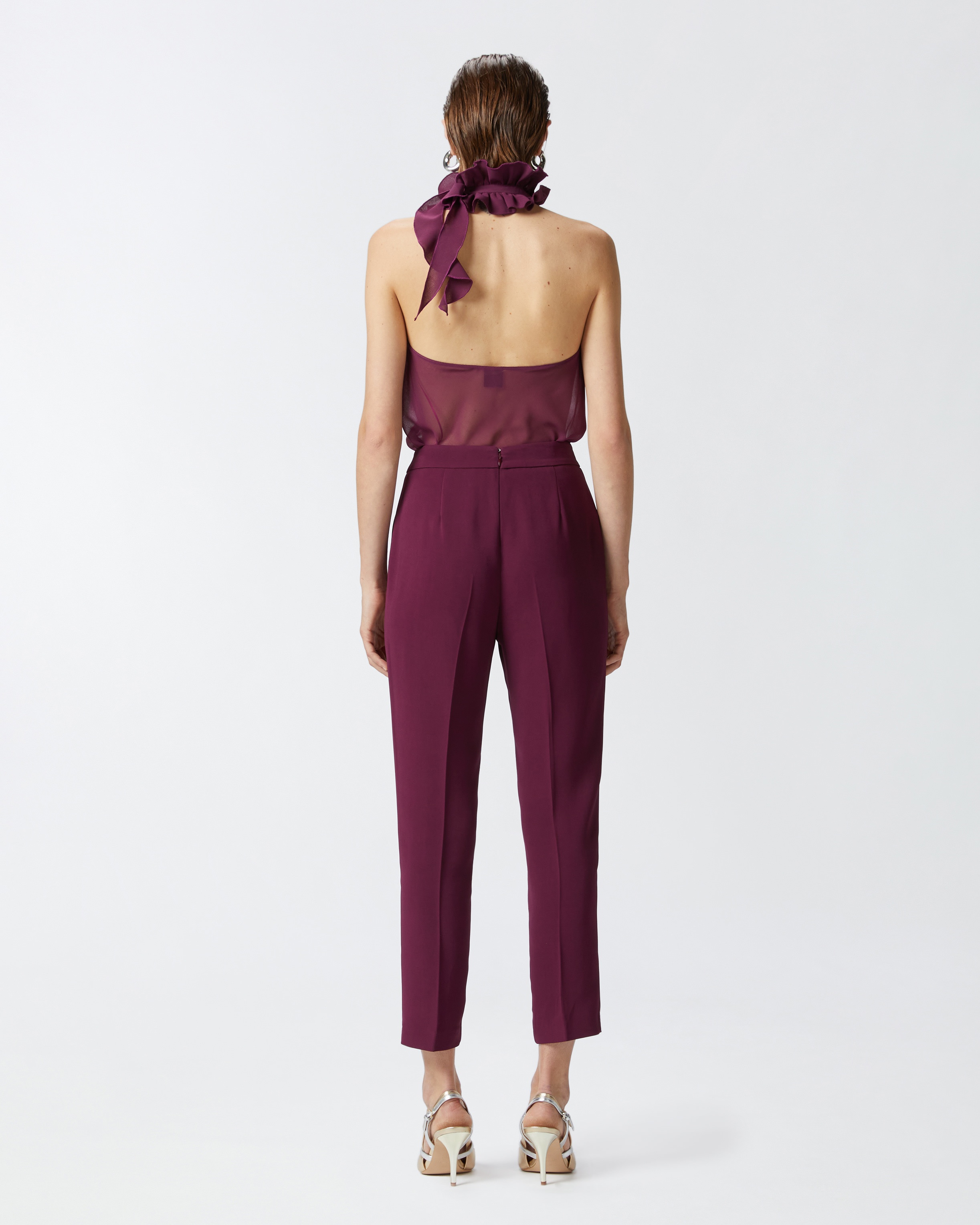 ELEGANT TECHNICAL FABRIC TROUSERS - 4