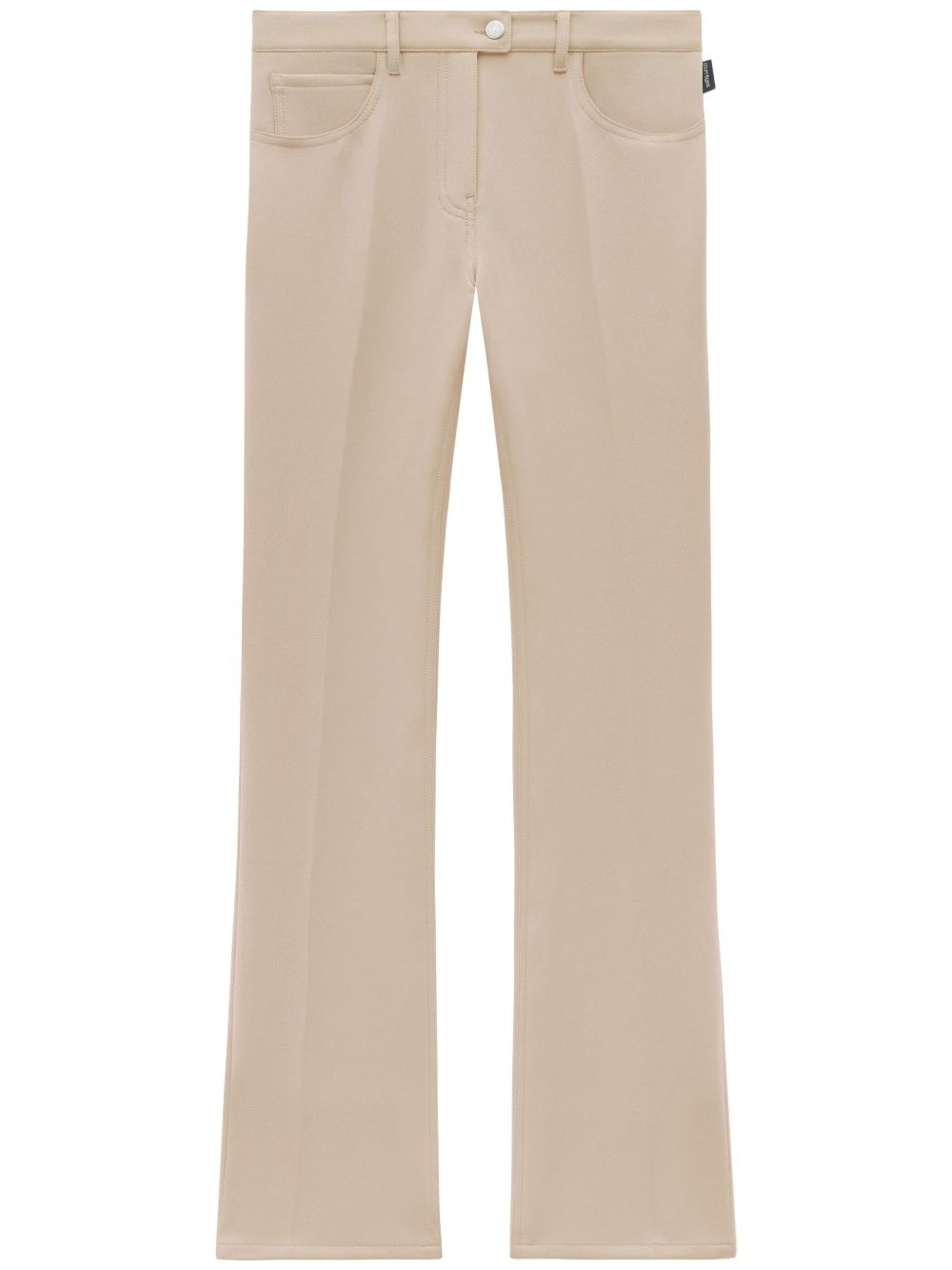 twill bootcut trousers - 1