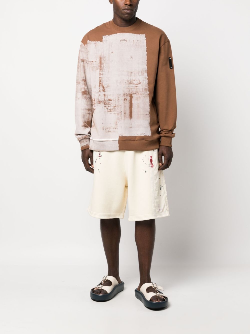 Brushstroke cotton sweatshirt - 2