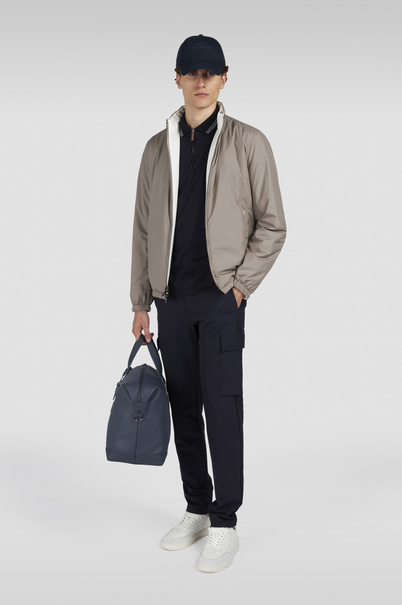 Paul & Shark X-SOFT INTERLOCK COTTON POLO SHIRT WITH STRIPED PROFILES outlook