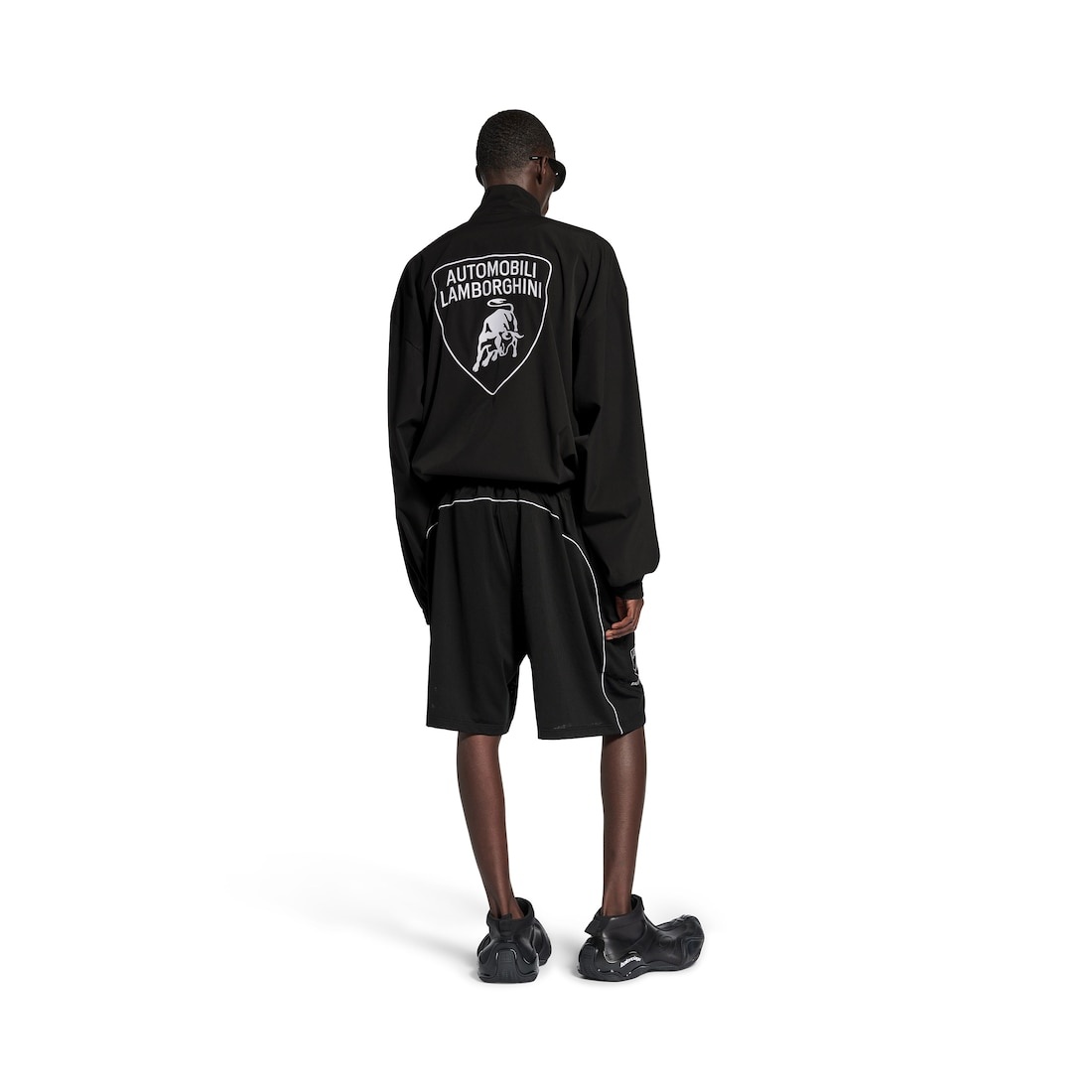 Men's Balenciaga I Automobili Lamborghini Baggy Shorts in Black - 4