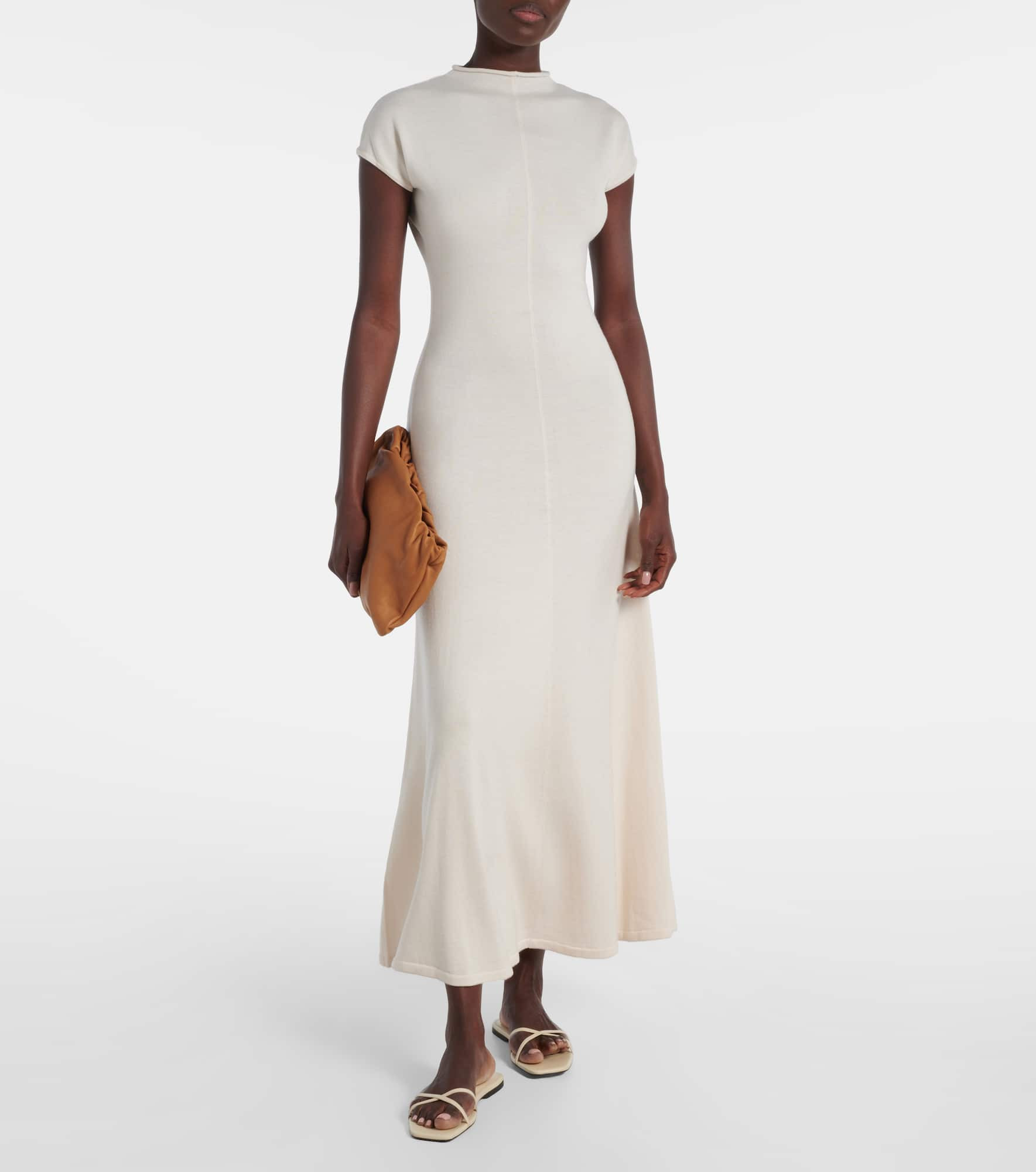 Lenore knitted wool and silk midi dress - 2