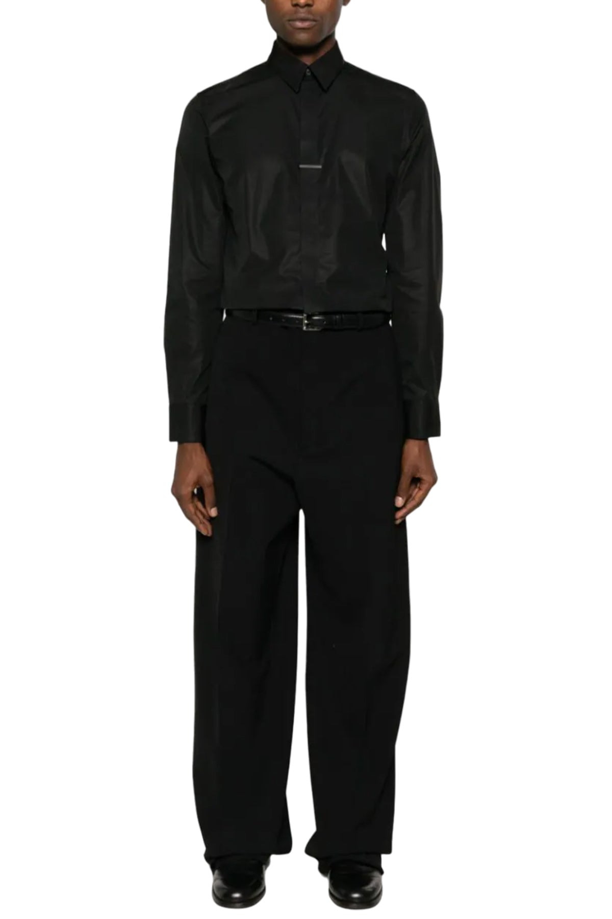 GUSSET-DETAIL COTTON SHIRT - 2