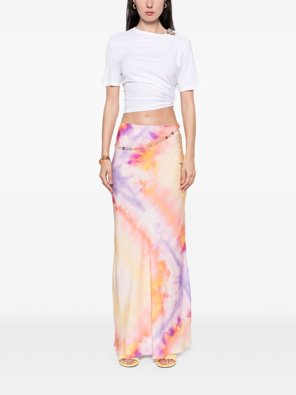tie-dye print maxi skirt - 2