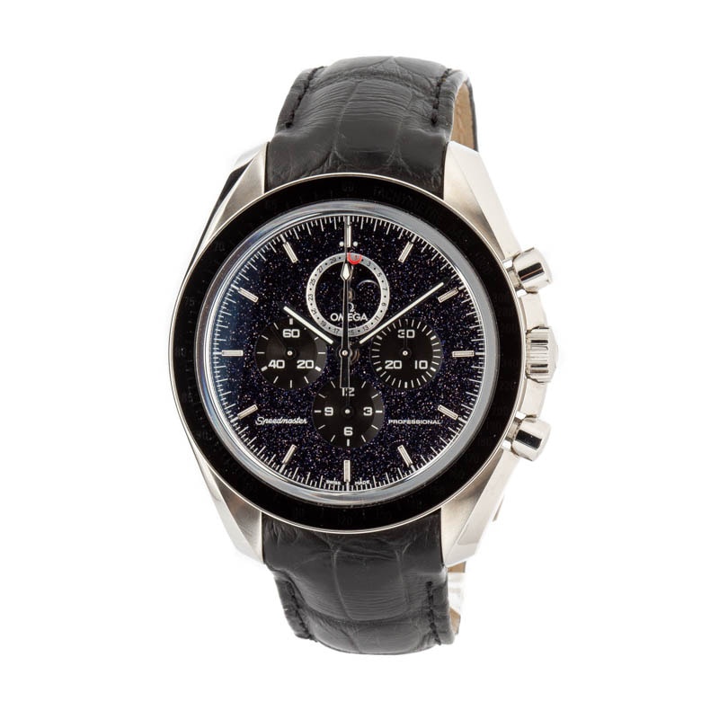 Omega Speedmaster Moonphase Stainless Steel on Leather Strap - 2