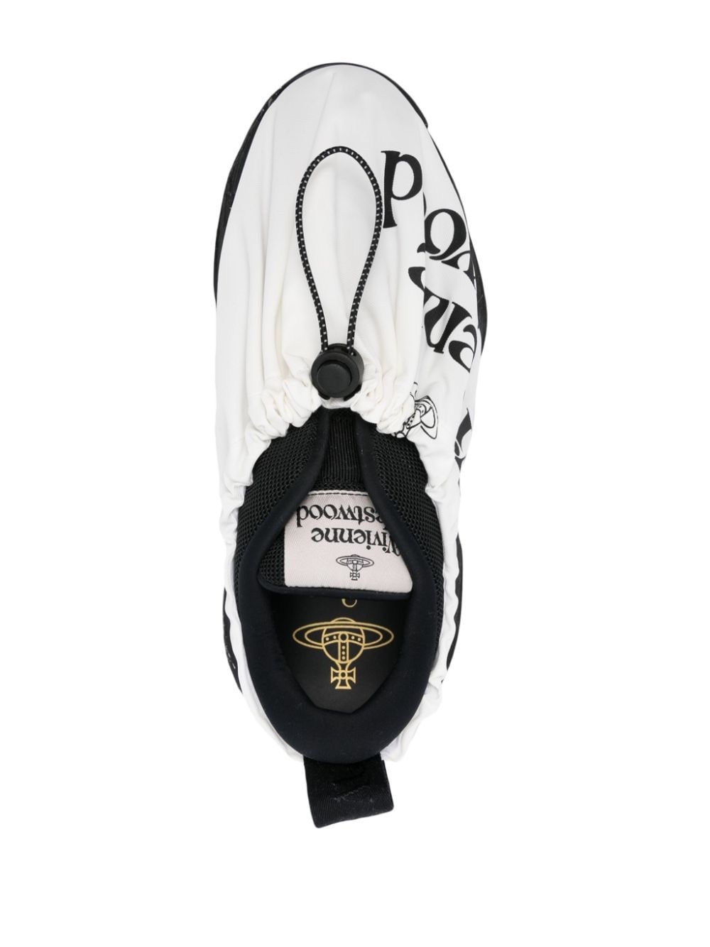 logo-print layered sneakers - 4