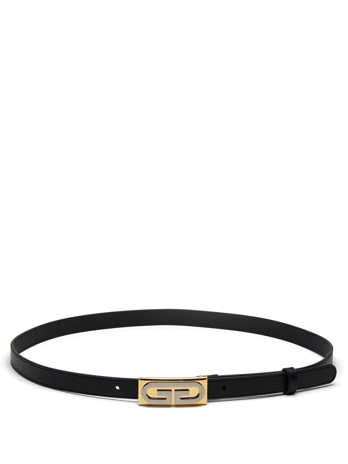 GG-logo leather belt - 3