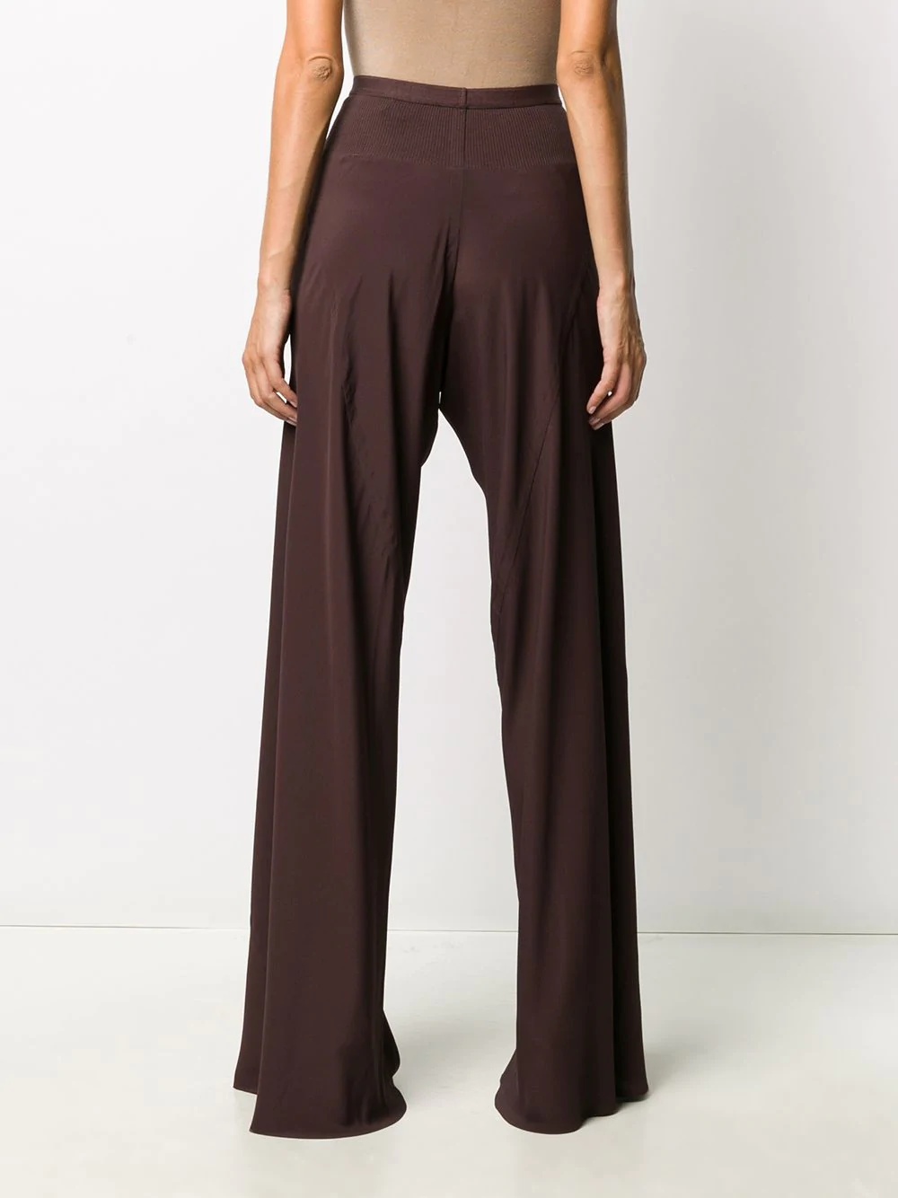 high-waisted wide leg trousers - 4