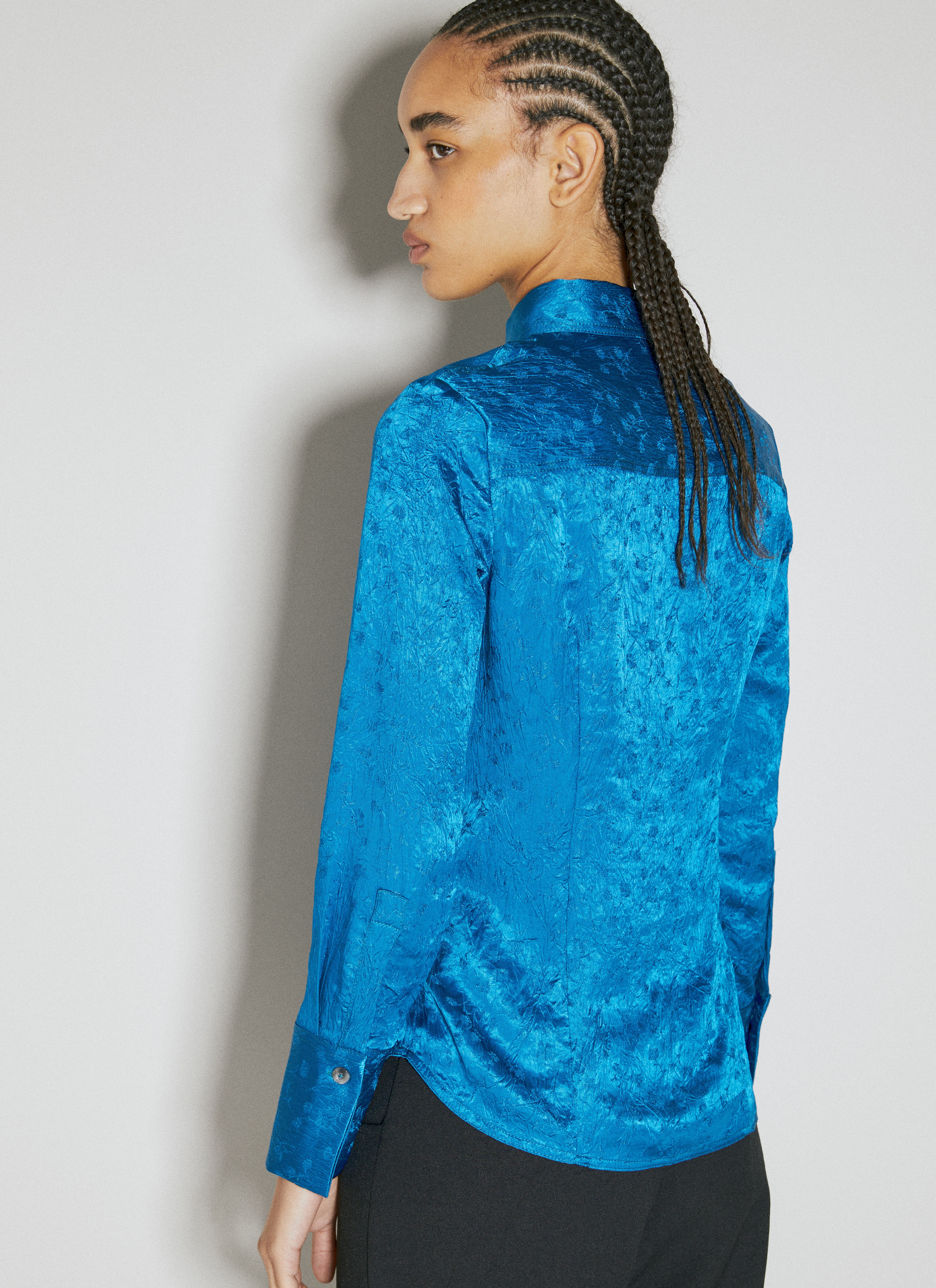 Crinkle Fitted Shirt - 5