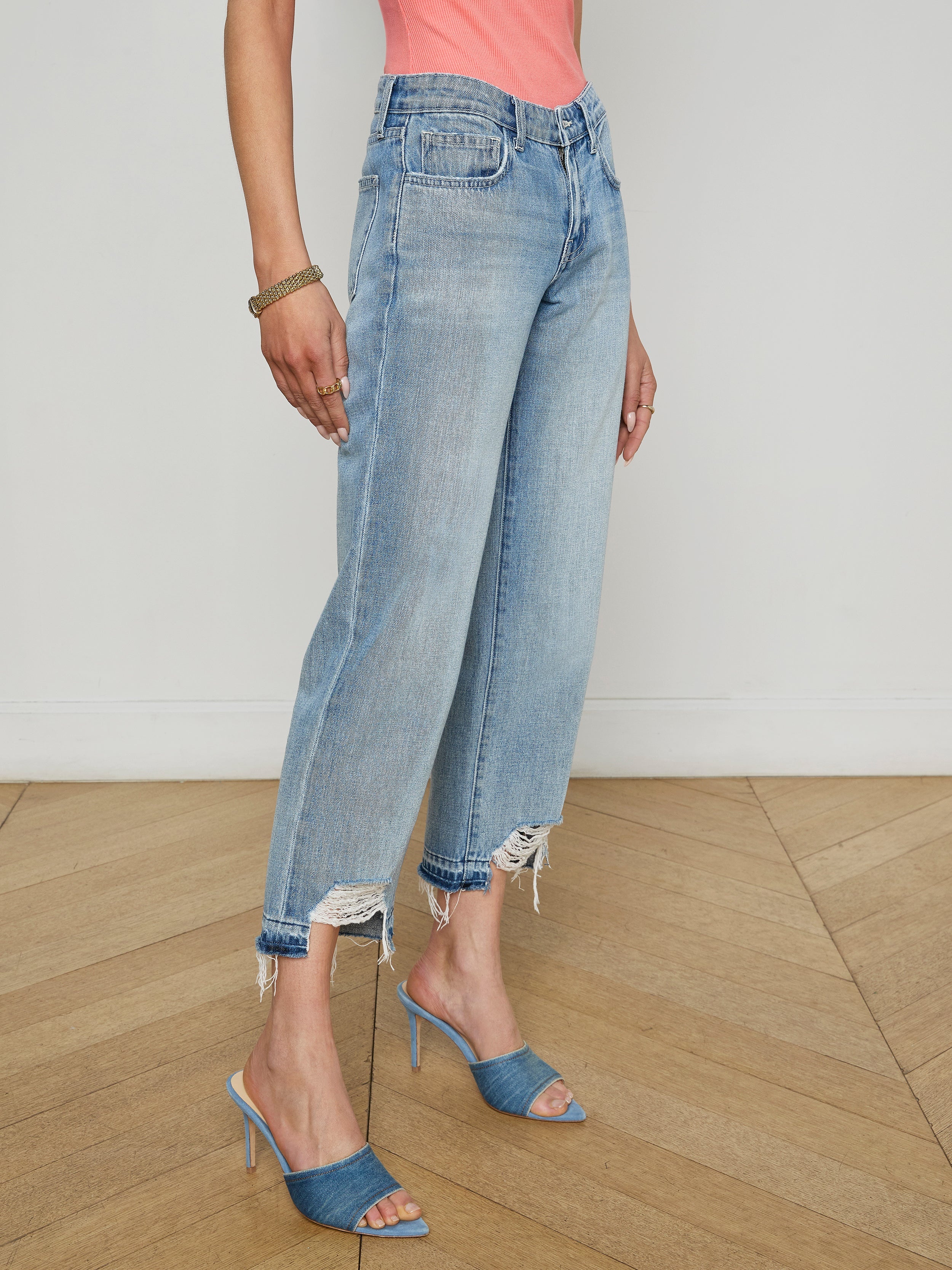 Blaine Cropped Stovepipe Jean - 4