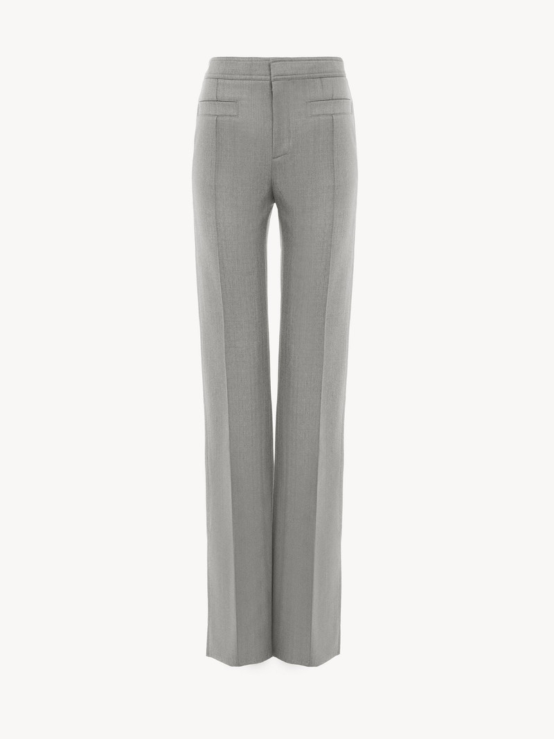 Chloé TAILORED PANTS IN CHINÉ WOOL outlook