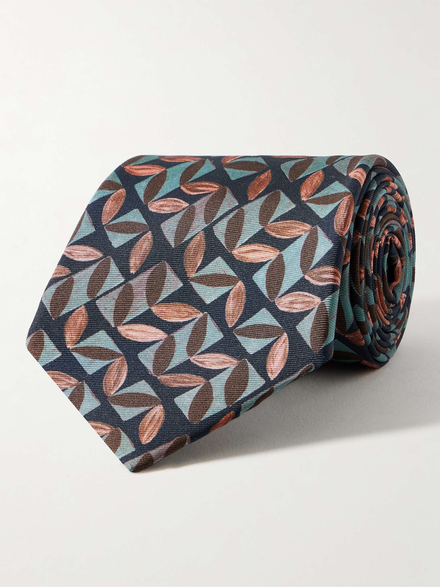 8cm Printed Silk-Twill Tie - 1
