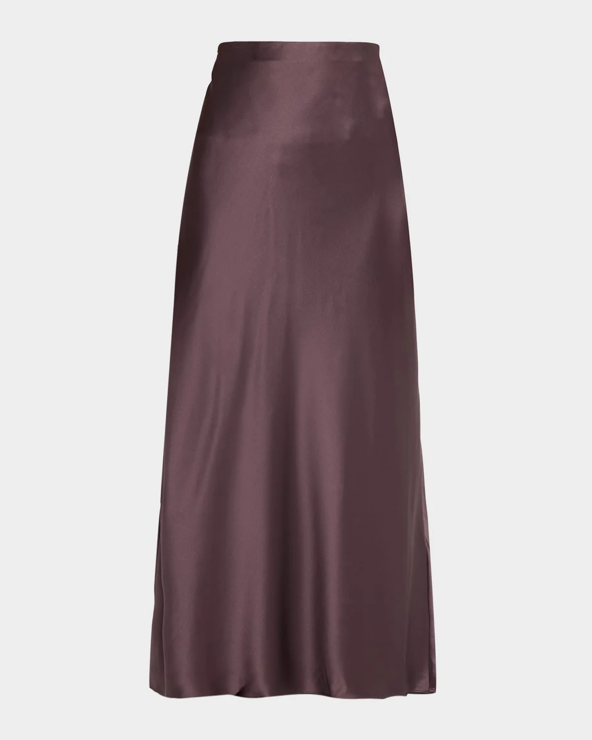 Saskia A-Line Satin Maxi Slip Skirt - 1