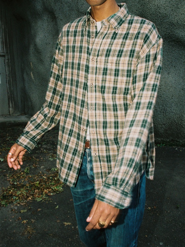 Julian Farmers Check Shirt Racing Green - 3