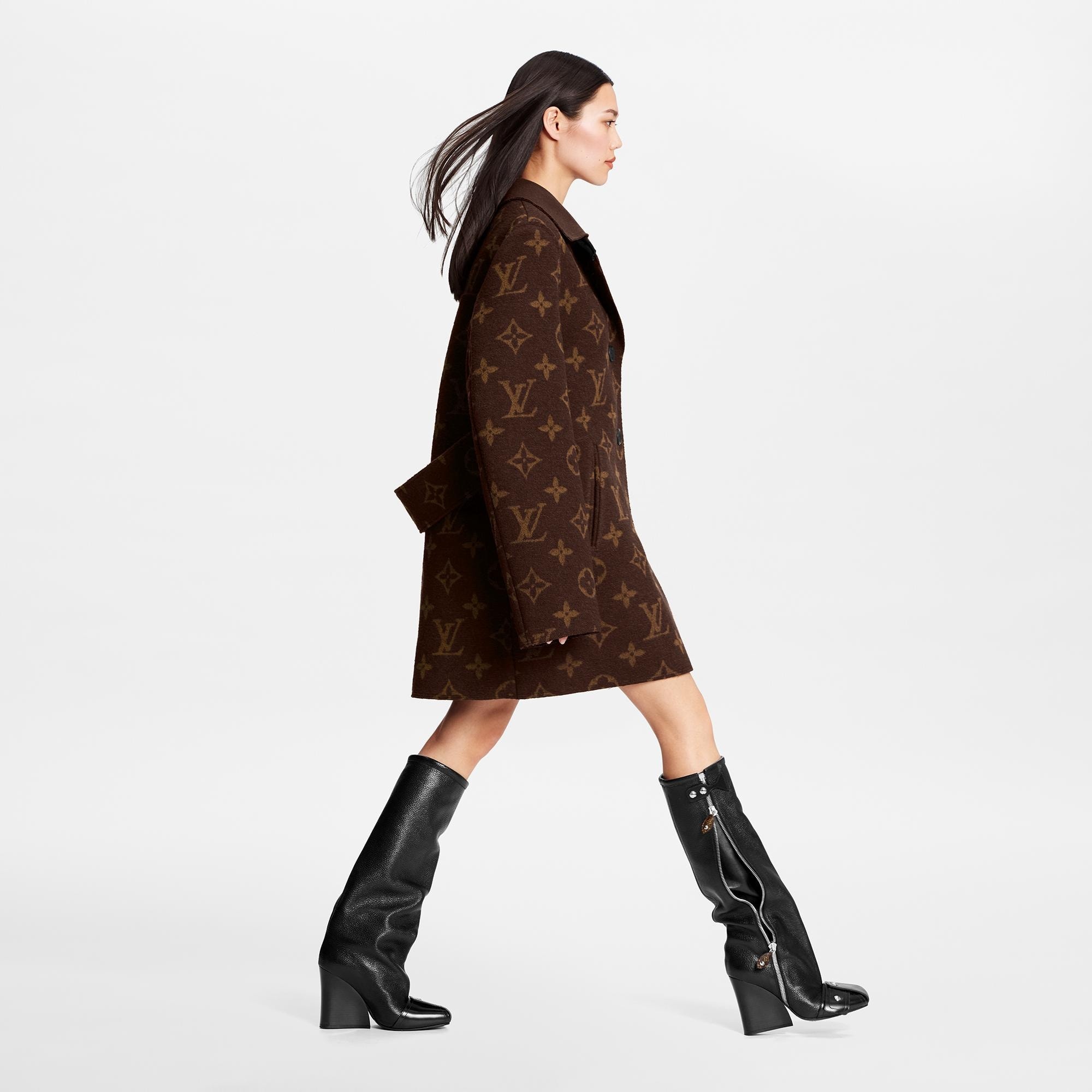 Raw Monogram Coat - 4