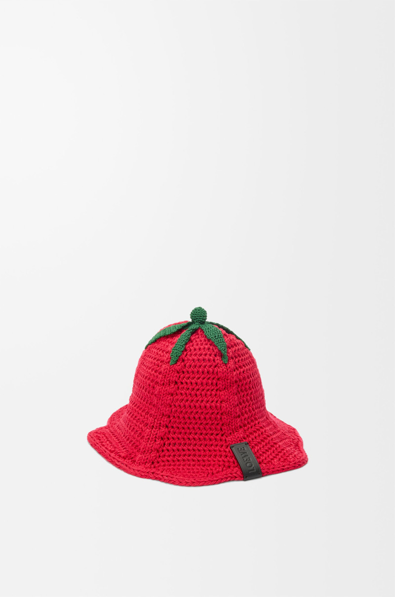 Tomato bucket hat in cotton 1
