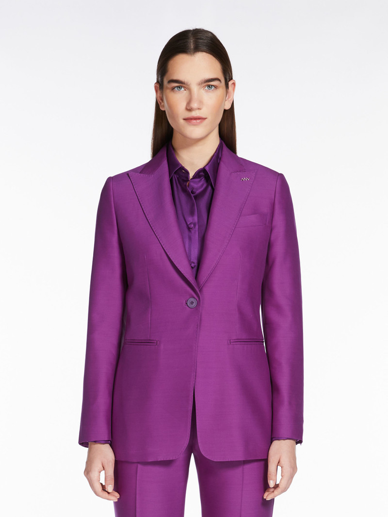 FIACRE Wool and silk double-fabric blazer 3