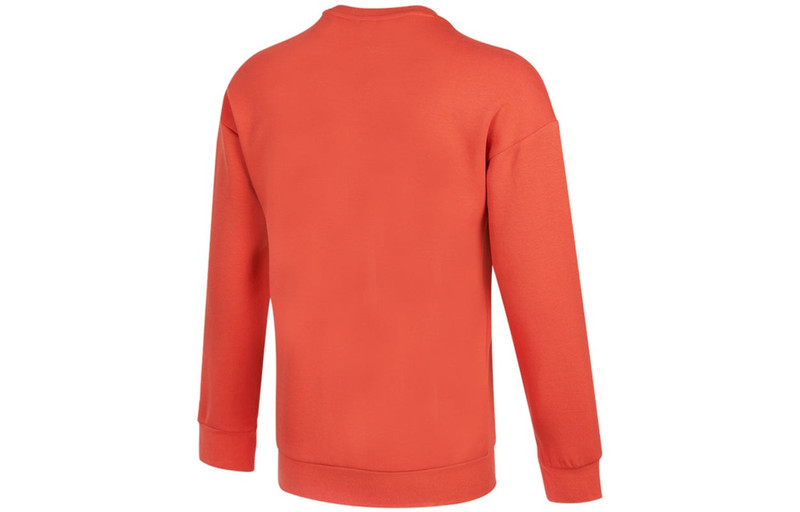 adidas Men's adidas St Story Sweat Large Logo Printing Sports Round Neck Pullover Orange Red H39215 outlook