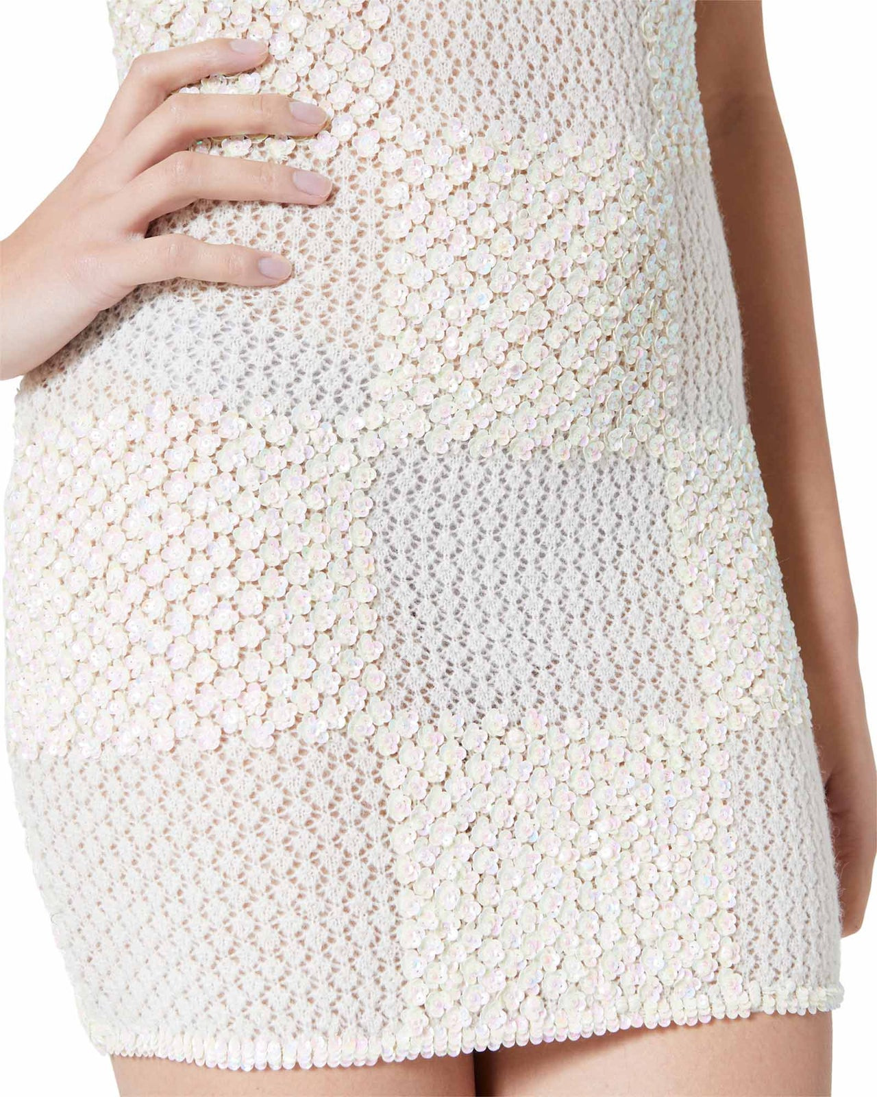 Sequins Embroidered Dress - 4