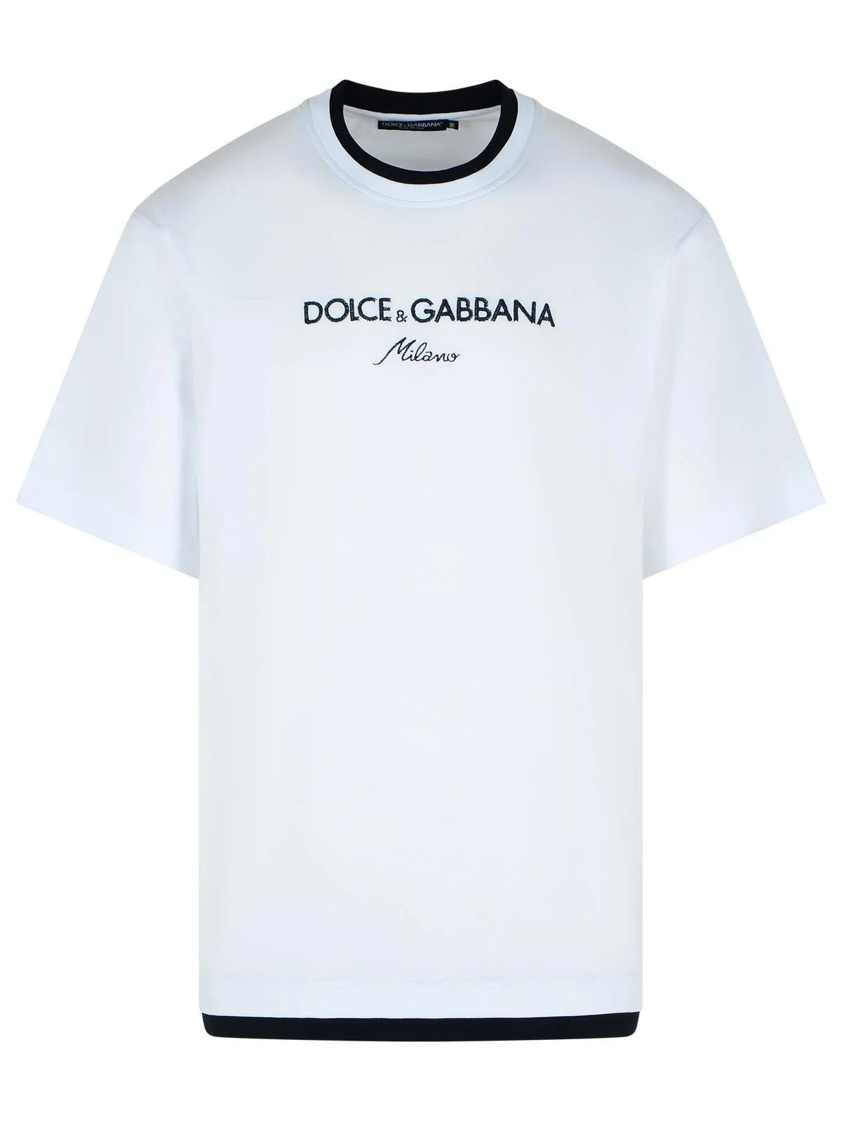 Dolce & Gabbana White Cotton T-Shirt Men - 1