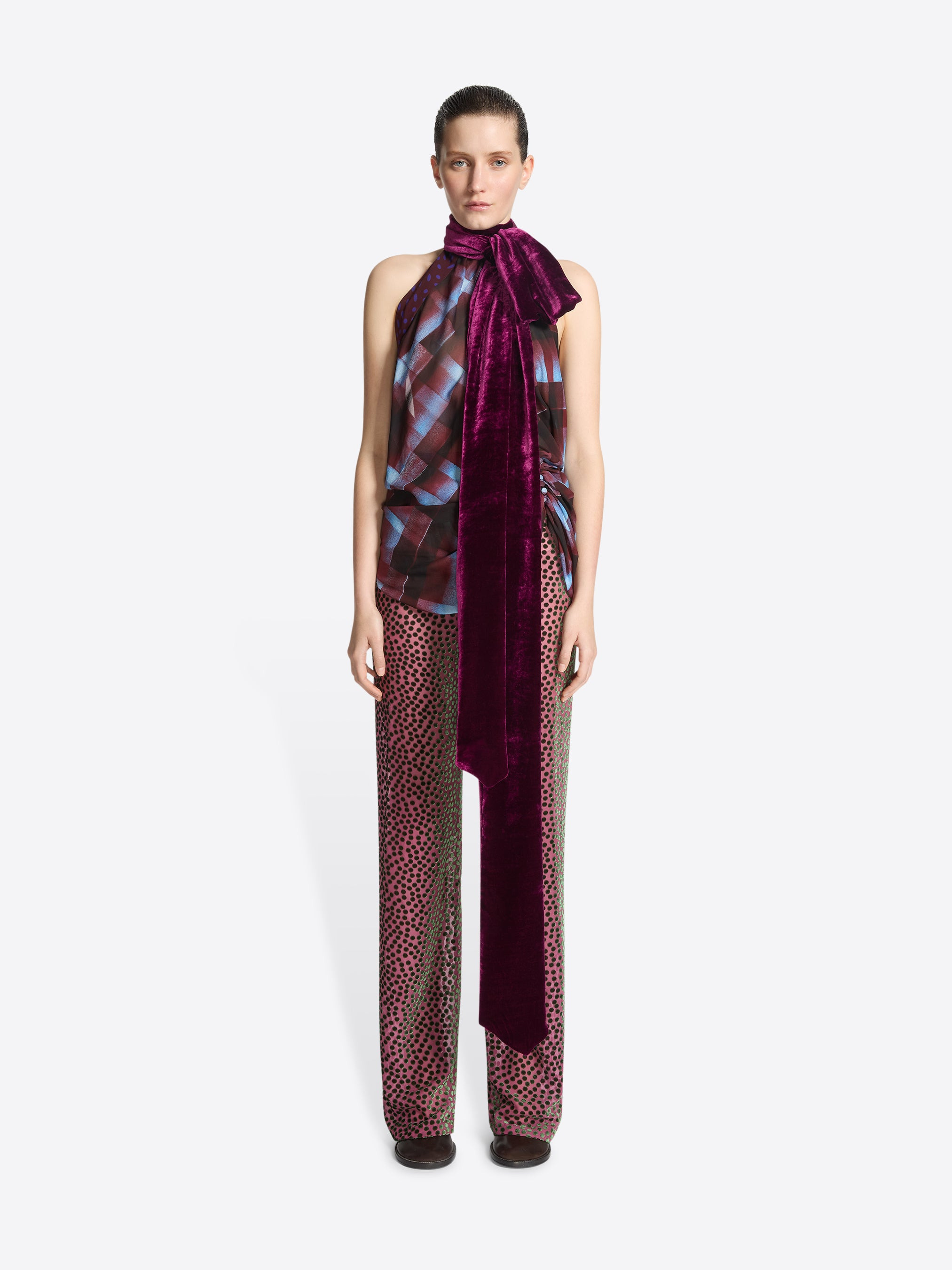 VISCOSE HALTERNECK TOP - 2