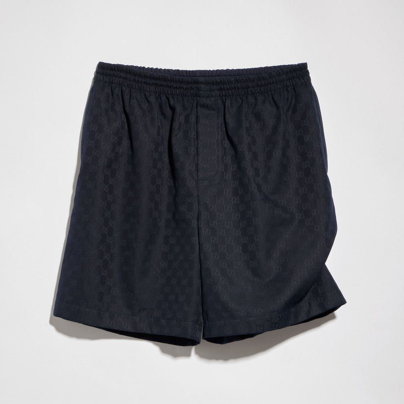GG cotton canvas shorts - 1