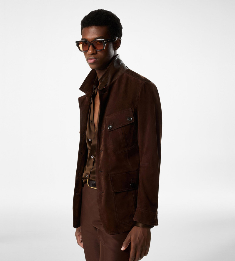 TOM FORD SOFT SUEDE SARTORIAL MILITARY JACKET outlook