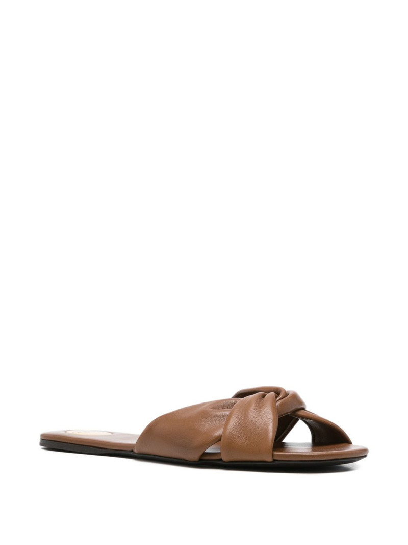 SAINT LAURENT knotted leather sandals outlook