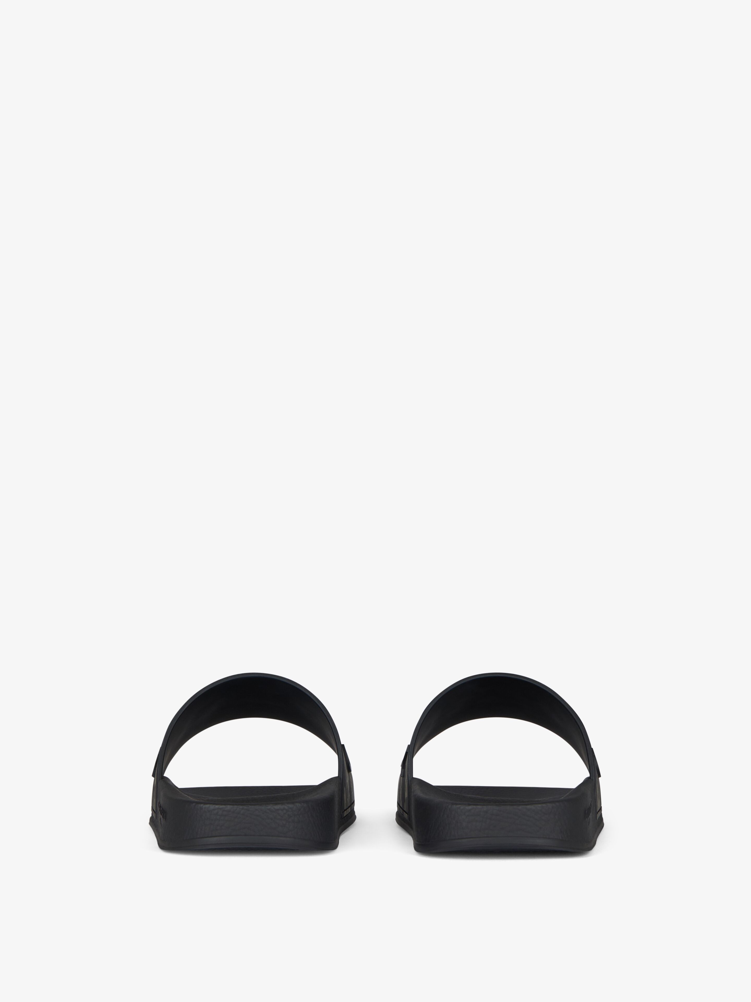 SLIDE FLAT MULES IN RUBBER WITH CAMO PRINT - 6