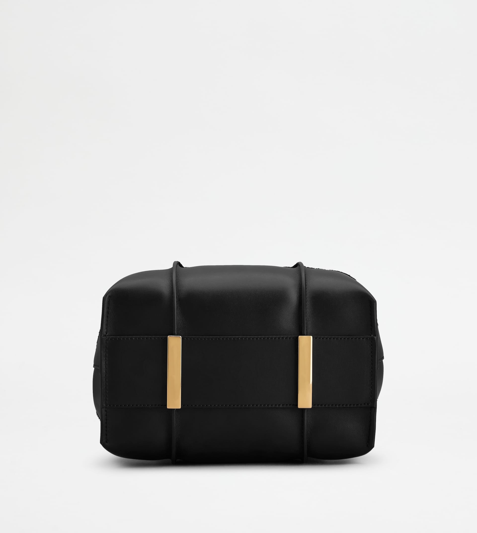 T TIMELESS SHOPPING BAG IN LEATHER MINI - BLACK - 3