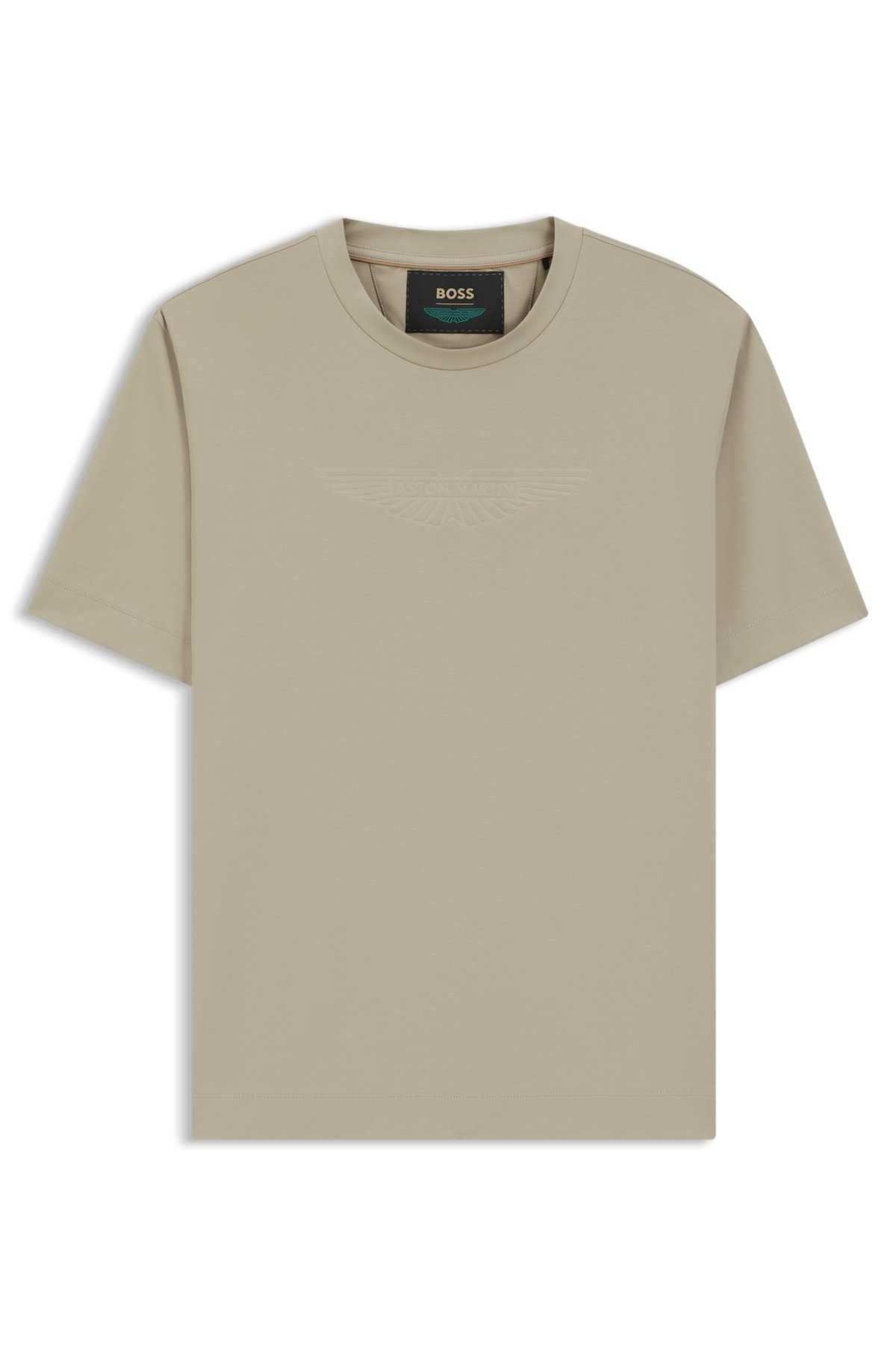 BOSS X ASTON MARTIN T-SHIRT WITH EMBOSSED LOGO - 1