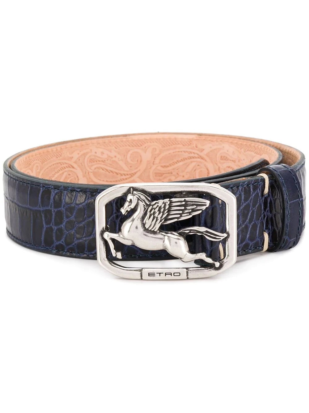 Pegasus buckle leather belt - 1