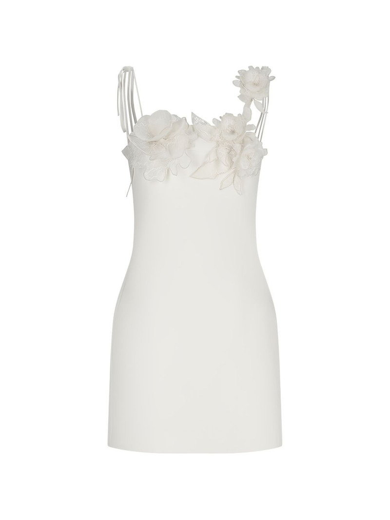 flower-embroidered mini dress 1